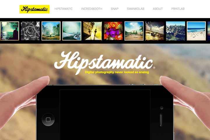 Hipstamatic 2 website preview
